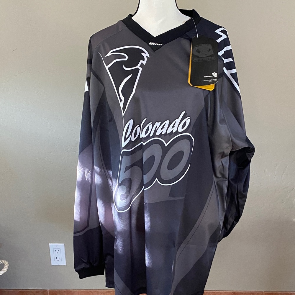 Thor Black and Gray Graphic Jersey